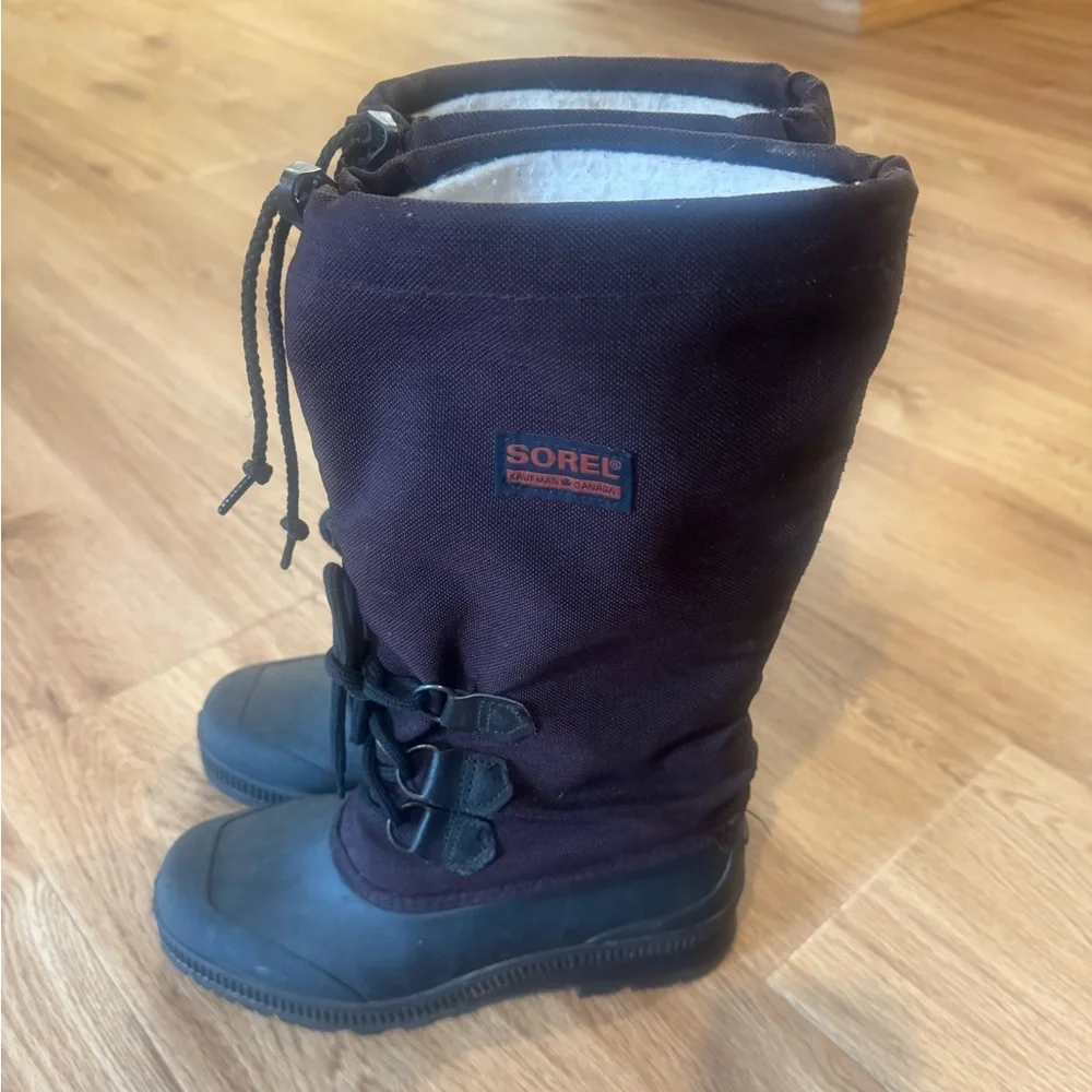 SOREL Kaufman Snowcap Tall Women's 8 Winter Boots Waterproof Insulated Snow Boot
